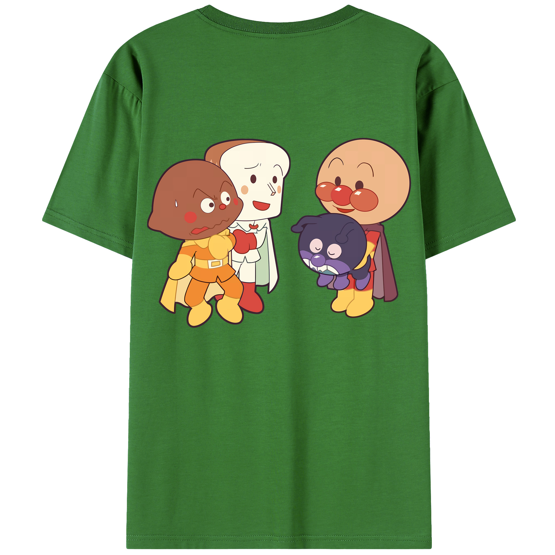 （画像用） アンパンマン Anpanman レディース半袖Tシャツ(バックプリント)